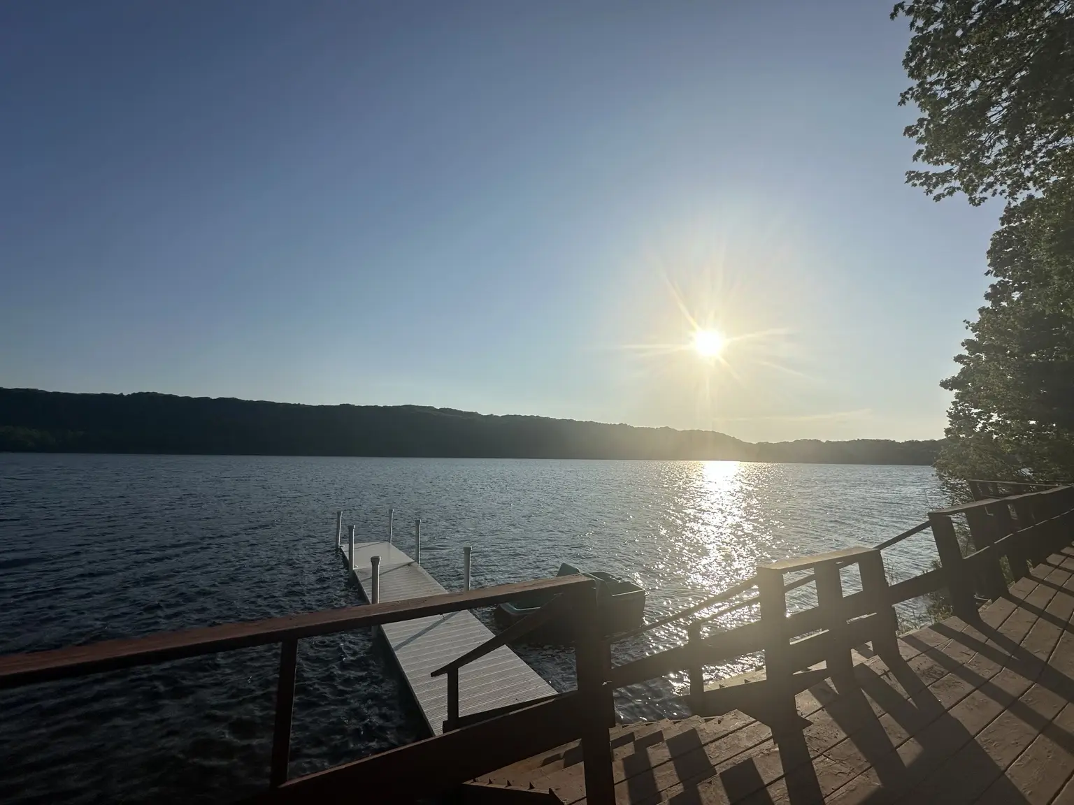 Sunset from the dock