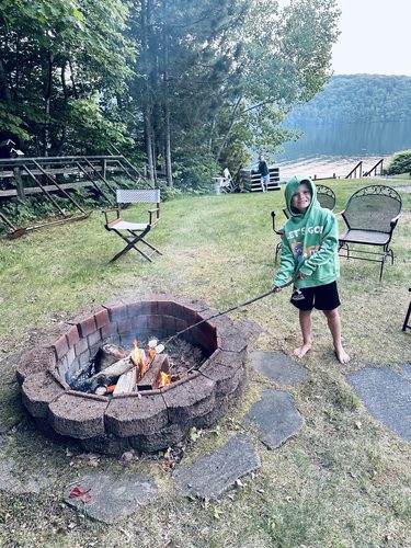 Campfire nights by the lake